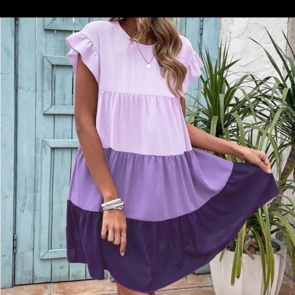 SHEIN Lavender Purple Dress